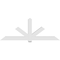 Ekena Millwork Kennewick Architectural Grade PVC Gable Bracket, 96"W x 36"H x 6"D x 6"F, 9/12 Pitch GBP096X36X0606KEN00 - alternate 2